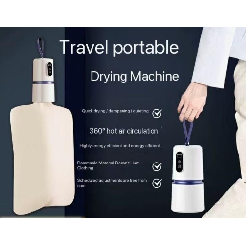 Sécheuse pliante portative pour la maison et les voyages, format compact, idéale pour les vêtements légers/lingerie, fournie avec un sac de séchage -