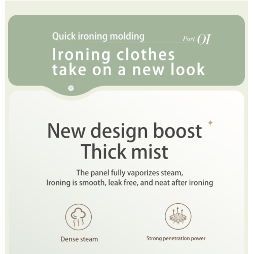 Small Handheld Garment Steamer Folding Rotary Electric Iron for Home Use Travel Large Capacity Steam Ironing Machine - US Spec - White