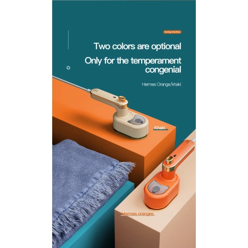 Handheld Garment Steamer, Portable Mini Steamer for Home or Dormitory Use, Foldable Mini Steam Iron - US Specs, Orange