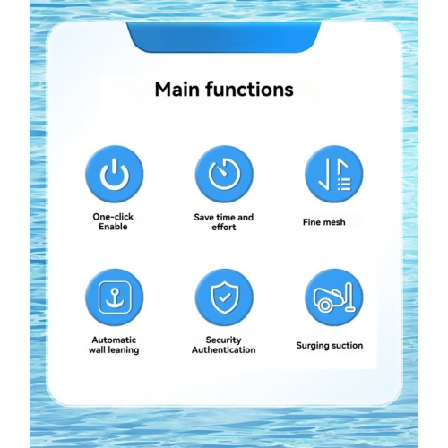 Wireless pool robot, fine filter, automatic wall, 120 minutes powerful floor cleaning, pool cleaner for pool cleaning, swimming pool