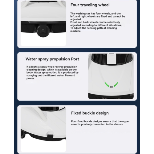 Wireless pool robot, fine filter, automatic wall, 120 minutes powerful floor cleaning, pool cleaner for pool cleaning, swimming pool