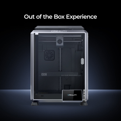 Imprimante 3D K1C de Creality, volume de construction de 220 x 220 250 mm, haute vitesse 600 mm/s, mise à niveau automatique, extrudeuse