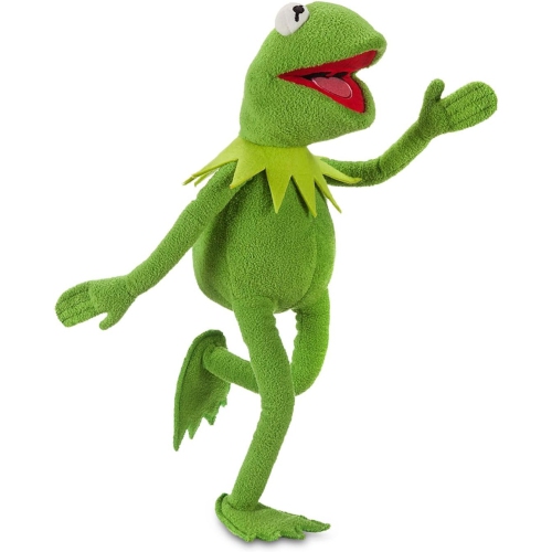 DISNEY STORE 16" Kermit Medium Soft Toy for Kids, Cuddly Character with Fuzzy Texture and Embroidered Details, Disney Plushy Suitable for All Ages