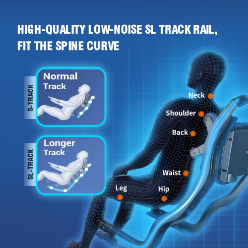Boîte ouverte - Fauteuil de massage intégral MassaMAX, noir