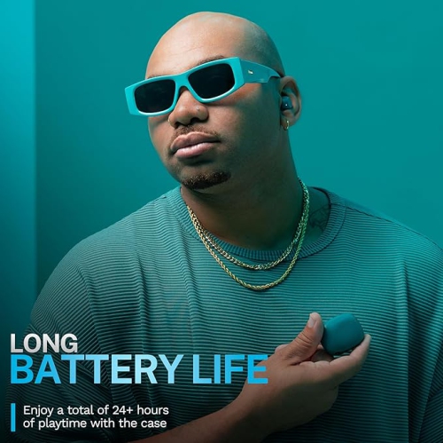 JLab Go Pop ANC True Wireless Earbuds & Charging Case, Teal, Active Noise Cancelling, 10mm Drivers, Dual Connect, Customize Your Sound with App, Be...