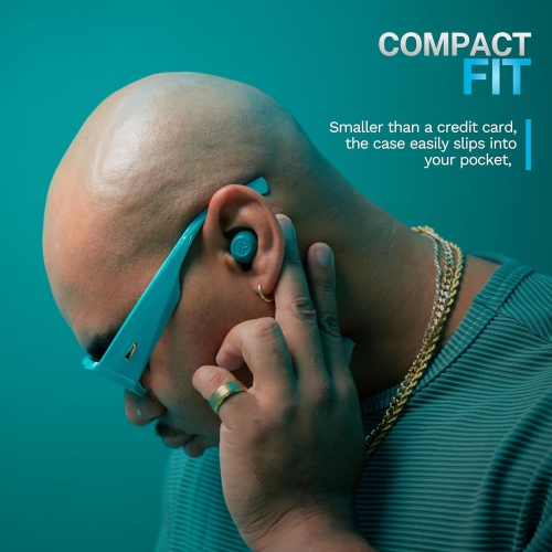 JLab Go Pop ANC True Wireless Earbuds & Charging Case, Teal, Active Noise Cancelling, 10mm Drivers, Dual Connect, Customize Your Sound with App, Be...