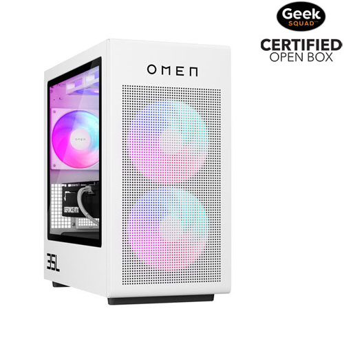 Open Box - HP Omen 35L Gaming PC - White - Only at Best Buy