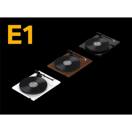 Pro-Ject E1 BT Plug & Play Entry Level Turntable with built-in Phono Preamp & BT transmitter-Glossy White