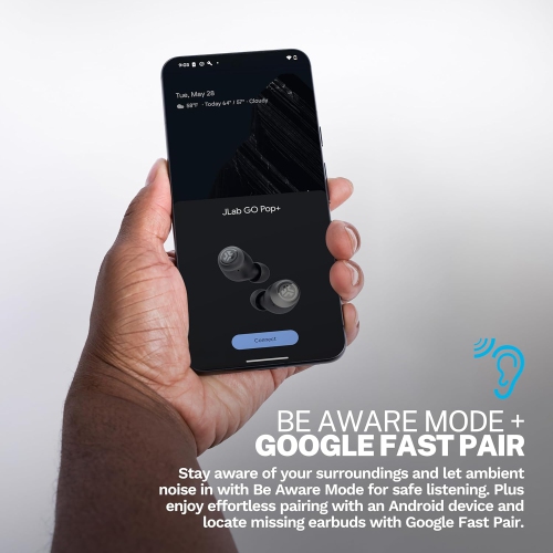 JLab Go Air Tones+ True Wireless Earbuds Designed with Auto On and Connect, Touch Controls, 32+ Hours Bluetooth Playtime, EQ3 Sound, and Dual