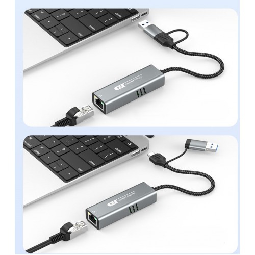 Adaptateur USB 3.0 de type C et USB 5G LAN