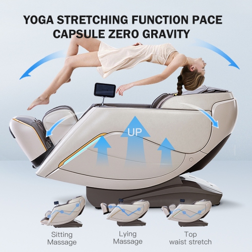 Boîte ouverte - Fauteuil de massage étirable de yoga A710 complet d'Alfine