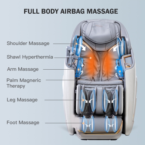 Boîte ouverte - Fauteuil de massage étirable de yoga A710 complet d'Alfine