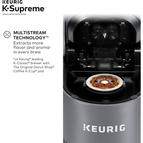 Cafetière pour une tasse K-Supreme de Keurig, gris