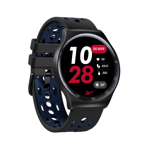 Reebok Pulse Smartwatch - 10 - Day Battery Life, GPS Fitness Tracker - Midnight Steel