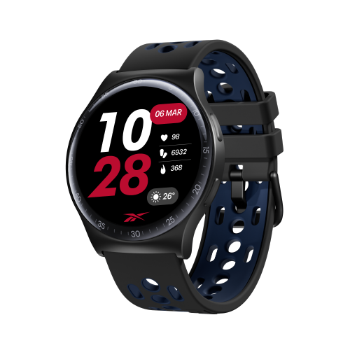 Reebok Pulse Smartwatch - 10 - Day Battery Life, GPS Fitness Tracker - Midnight Steel