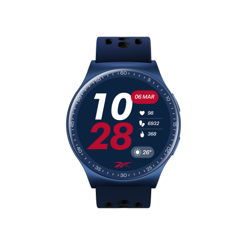 Reebok Pulse Smartwatch - 10 - Day Battery Life, GPS Fitness Tracker - Vector Blue