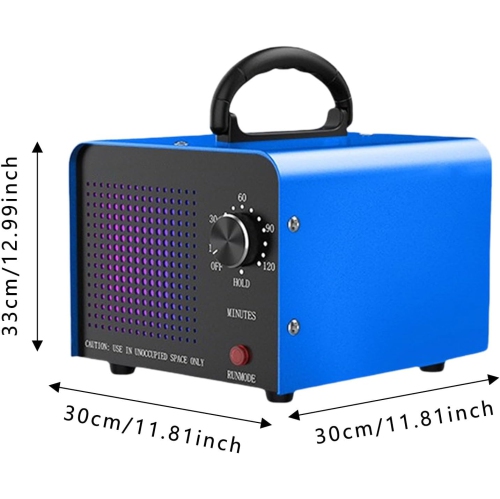 Éliminateur d'odeurs dans le sous-sol – Purificateur d'air haute capacité 80 000 mg/h pour la maison, la voiture, les animaux et le