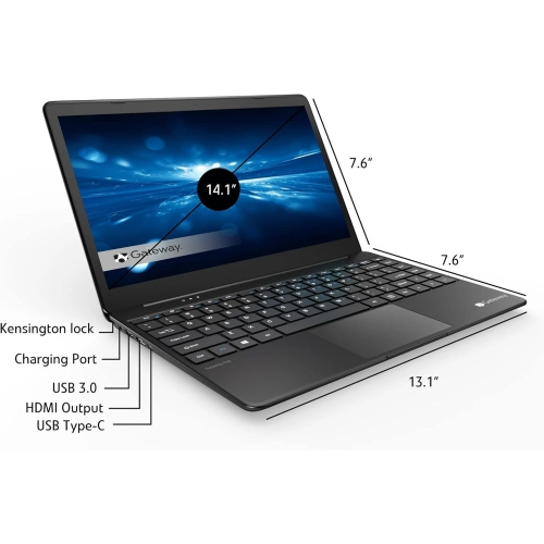 Gateway Ultra Slim Notebook 14.1" FHD Laptop - Black (GWTN141-10)