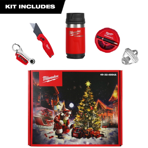 Milwaukee Tool Holiday Gift Box with Hand Tools and Accessories - 49-32-4984A