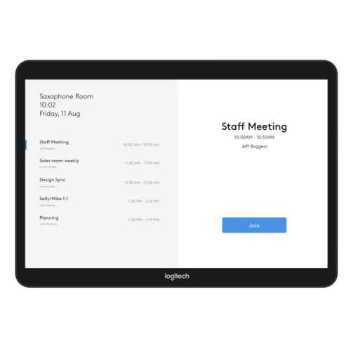 Remis à neuf - Contrôleur tactile Tap Meeting Room de Logitech pour salles de réunion vidéo (939-001796)