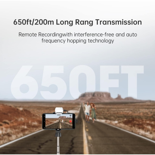 Microphone-cravate sans fil Hollyland Lark M1 suppression active du bruit, plage 200 m, autonomie de batterie 8H, Ultramini portatif, microphone