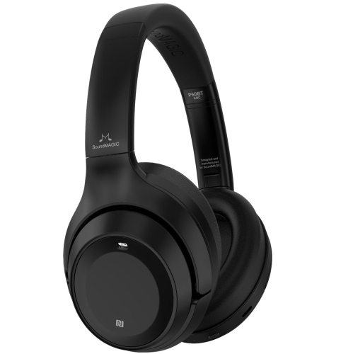 SOUNDMAGIC  P60Bt Wireless Bluetooth Hifi Stereo Headphone With Active Noise Cancelling, HD Mic, Touch Sensitive Control - In Black