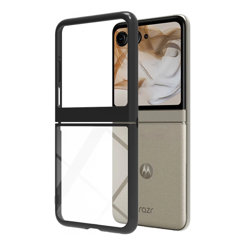 [CS] Thin Hard PC TPU Back Cover Case for Motorola Moto Razr 2024 2025, Black