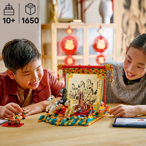 LEGO Festivals chinois : La toile de chevaux au galop - 1650 pièces (80119)