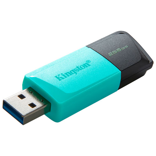 Kingston DataTraveler Exodia M 256GB USB 3.2 Flash Drive - Black/Teal