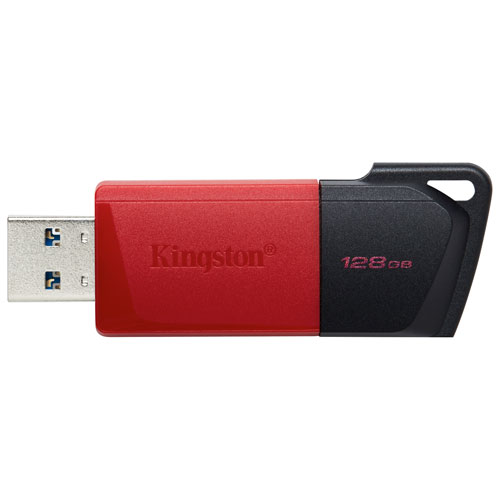 Clé USB 3.2 de 128 Go DataTraveler Exodia M de Kingston - Rouge/Noir