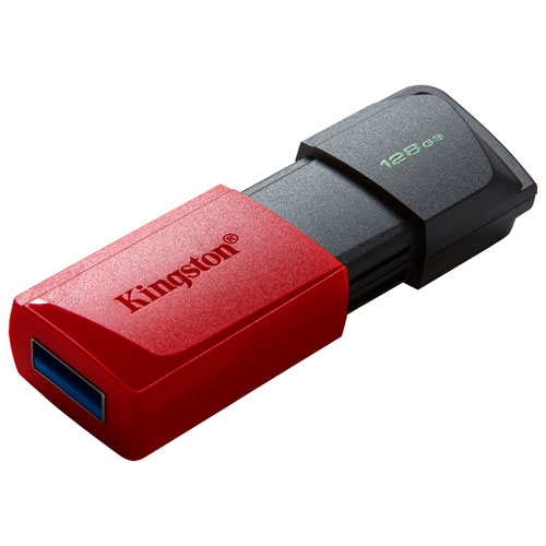 Clé USB 3.2 de 128 Go DataTraveler Exodia M de Kingston - Rouge/Noir
