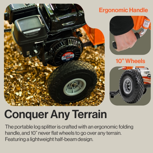 SuperHandy Gas-Powered Log Splitter