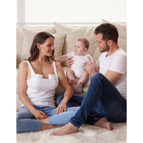 Momcozy Hands-Free Breast Pump S12 Pro Wearable, Double Wireless Pump with Comfortable DoubleFit Flange, 3 Modes & 9 Levels Electric Pump Portable,