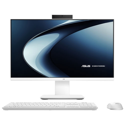 Boîte ouverte - Ordinateur tout-en-un 24&nbsp;po V400 AiO d'ASUS - Blanc