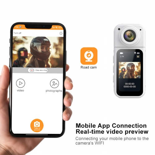 Outdoor Recording Thumb Camera HD 1080p Video Camera First-Person Perspective Recording Battery Life 180° Rotating Lens 1.47" Screen Magnetic Lanyard