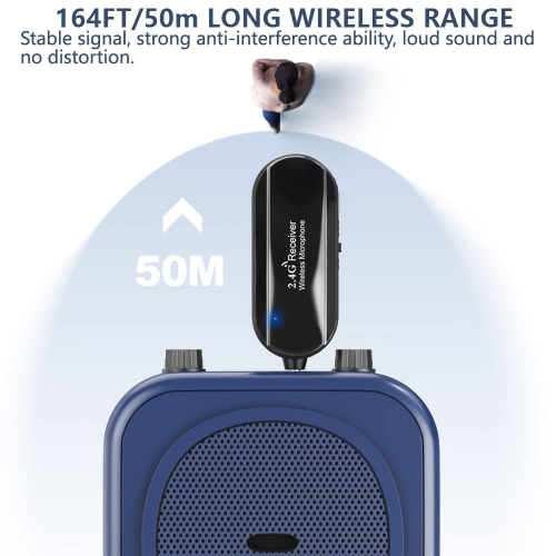 Casque d'écoute sans fil avec microphone, 2,4 GHz, portée 160 pi, chargement double type C, effets de réverbération 3D, compatible avec les