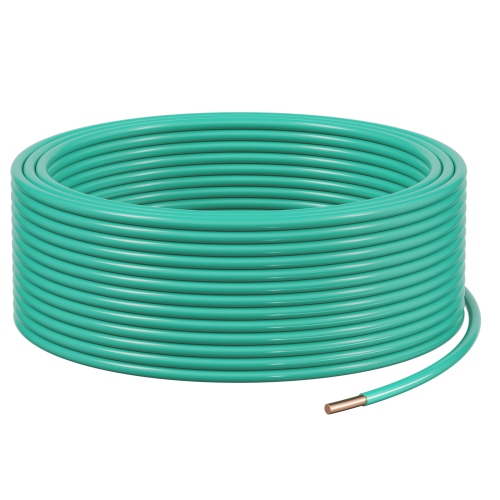 VEVOR 50Feet 10 AWG Solid THHN Wire,100% OFC Copper Electrical Building Wire with Nylon Jacket PVC Insulation,Rated for Up to 600 Volts,Heavy-Duty