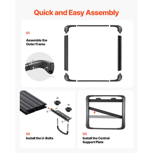 VEVOR 48 x 40 x 5.6 in Roof Rack Cargo Carrier, Universal Rooftop Cargo Basket,Car Top Luggage Holder with 150 lbs Max Load Capacity,4.1 in