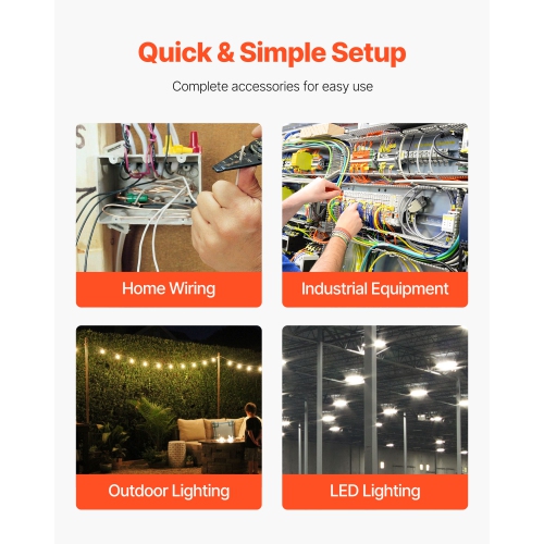 VEVOR 100 ft 12 AWG THHN Wire, 19-Stranded, 100% OFC Copper Electrical Building Wire with Nylon Jacket, Rated for Up to 600 Volts,for Indoor Outdoor