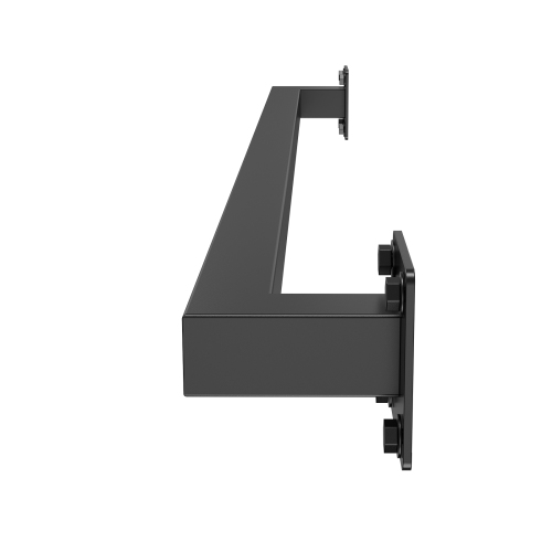 VEVOR 4ft Wall Mounted Stair Handrail, Black Iron Staircase Handrail Indoor, 250lbs Load Capacity, Industrial Railing Hand Rail for Steps,Square Tube