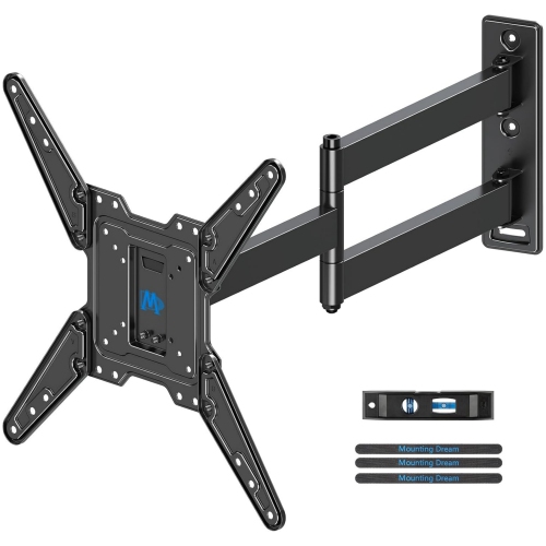 Long Arm TV Wall Mount for Most 26-65 Inch TVs, 30 Inch Long Extension TV Mount Swivel and Tilt, Full Motion Wall Mount TV Bracket Fit Max VESA