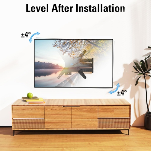 Long Arm TV Wall Mount for Most 26-65 Inch TVs, 30 Inch Long Extension TV Mount Swivel and Tilt, Full Motion Wall Mount TV Bracket Fit Max VESA