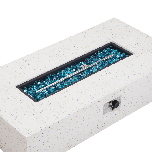 55.9-Inch Rectangular Patioflame sets -50000 BTU burner- White