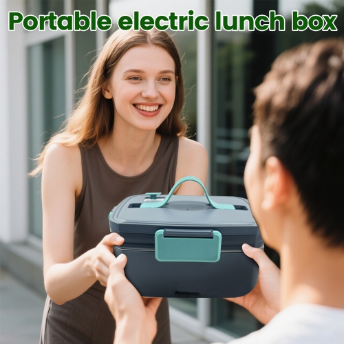 Adult Electric Lunch Box, 3.0L Fast Heating Double Layer Lunch Box, Portable Food Heater for Car, Truck, Office, Home, and Travel