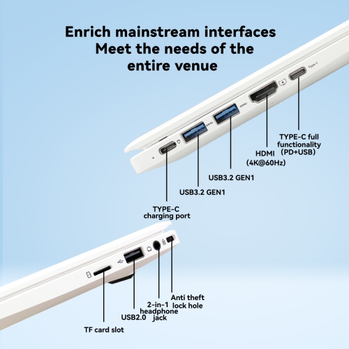 BREB 14-inch Laptop | Intel N150 Processor | 12GB RAM and 256GB SSD | Full HD IPS Screen | Backlit Keyboard | 5000mAh Battery | Wi-Fi 6 | Bluetooth