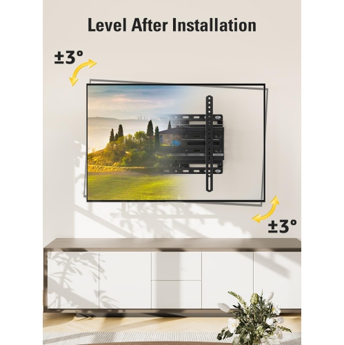 TV Wall Mount for Most 32-65" Flat Screen TVs, Full Motion TV Mount with Dual Swivel Articulating Arms, Easy for TV Centering, Max VESA 400x400mm, 99