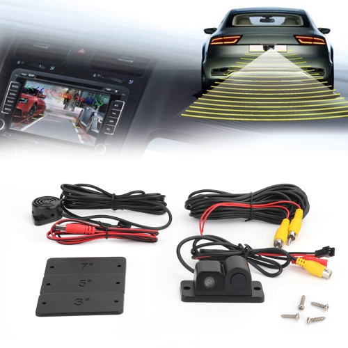 Sound Alarm + Parking Sensor Radar + Car Rear View Camera 3 in 1 Park System Kit