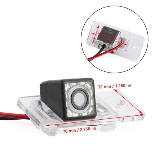 Car Reverse Backup Camera 12LED for A8 A6 A4 A3 Q7 S5 S6 S8 RS4 RS6 A4L/Q5/A5/TT