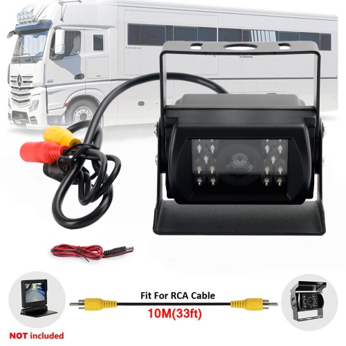 Car Van Truck Bus Rear View Reverse 18 Led Ir Reversing Camera 12-24V Waterproof