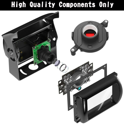 Car Van Truck Bus Rear View Reverse 18 Led Ir Reversing Camera 12-24V Waterproof